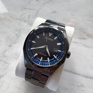 Citizen Men's Eco-Drive Weekender Watch - Black/Gray with Blue dial